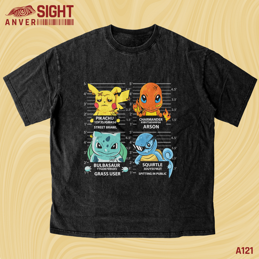 Pikachu, Charmander, Bulbasaur & Squirtle — Street Lineup